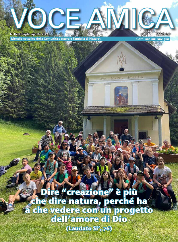 Dire "creazione" è più che dire natura, perché ha a che vedere con un progetto dell'amore di Dio (Laudato Si', 76)